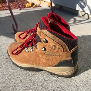 Columbia Brown and Red Hiking Boots